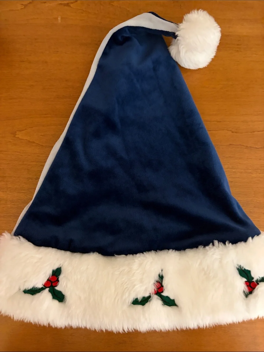 Kids Navy & Light Gray 'Jeter' Holiday Pom Hat